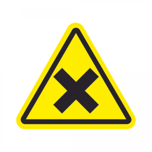 Panneau Triangle DIBOND Danger Croisement TRI-DIB146